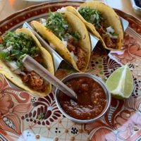 Barbacoa tacos - this hot salsa was amazing  at Mexhico Restaurant in Barrie