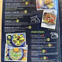 Menu 1 of 2  at Mexhico Restaurant in Barrie