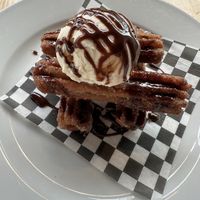 Churros with ice cream   at Mexhico Restaurant in Barrie