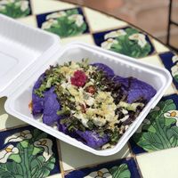 Quesadillas (I got take-out) at Vegan21 in San Miguel De Allende