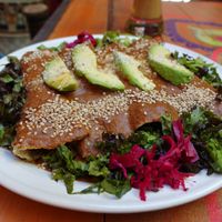 Enmoladas!  at Vegan21 in San Miguel De Allende