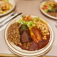 Combo Platter at La Choza Restaurant in Santa Fe