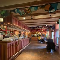 The bar area at La Choza Restaurant in Santa Fe