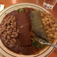 La Choza Veggie Enchiladas at La Choza Restaurant in Santa Fe