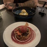 Chocolate Cherry Morello Tart at MUSE Brasserie in Cheltenham