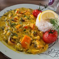 Pumkin-Chashew-Curry at Havanna in Norddeich
