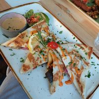 Vegan quesadillas at Bei Frau Nanna in Frankfurt