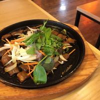 Vegan lamb skewers  at Belly Worship in Auckland