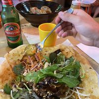 Chinese Burrito vegan duck and dumplings  at Belly Worship in Auckland