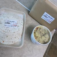 Pepper jack cheese, smoked turkey and potato salad. The pepper jack cheese was actually $8 not $14 lol at Vida's Plant Based Butcher in Columbus
