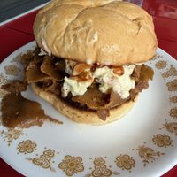 Pulled pork   at Vida's Plant Based Butcher in Columbus