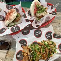 Bao buns and gyoza  at YUZU Street Food in York