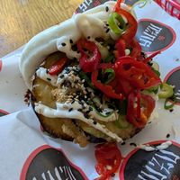Aubergine bao at YUZU Street Food in York