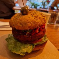 Vegan burger at Corsini in Berlin