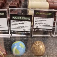 Vegan chocolates at Chocolaterie Vandenbouhede in Ghent