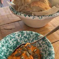 Red pepper dip at Alma Verde in Rota