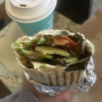 Veggie wrap (vegan friendly)  at Rhino Coffee House in Tofino