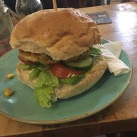 Vegan burger. Excellent ! at The Flying Childers Inn in Matlock
