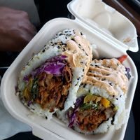 Sushi burrito at VegainzLA - La Brea in Inglewood