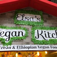 Sign.  at Elsa's in South West London