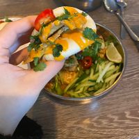 Tofu bao bun and tofu rendang  at Tuk Tuck in Bristol