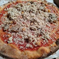 Delishu with mushrooms at Pizza Box in Sofia