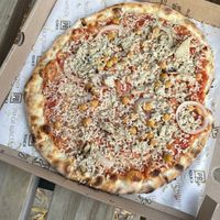 Mushroom pizza  at Pizza Box in Sofia