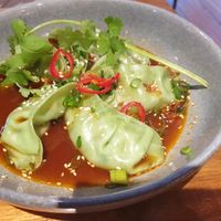 Vegan dumplings at Dr Mauve Bar & Lounge in Bright