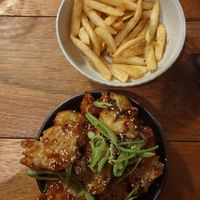 Chips w/curry salt $12.00, Sticky fried cauliflower $18.00 at Dr Mauve Bar & Lounge in Bright