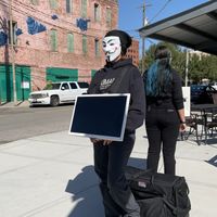 2 person  at Anonymous for the Voiceless in Toledo