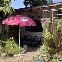 From outside  at Veggie Lover Cafe in Vientiane
