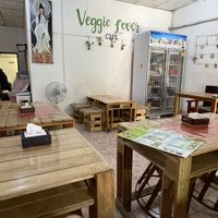 Inside  at Veggie Lover Cafe in Vientiane