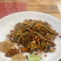 Pad thai   at Veggie Lover Cafe in Vientiane