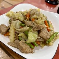 Lemongrass chicken   at Veggie Lover Cafe in Vientiane