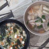Tofu & seaweed soup, protein soup at Veggie Lover Cafe in Vientiane