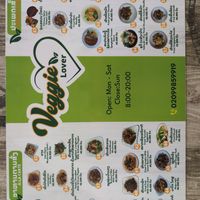 Menu (2) at Veggie Lover Cafe in Vientiane