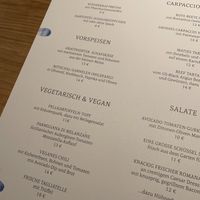 Extract menu at Das Glöck'l in Sylt