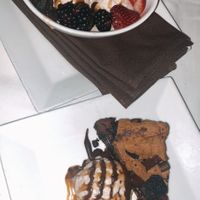 sundae and brookie  at Kres Chophouse in Orlando