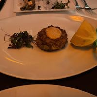 Vegan Crabcake (Comes with two crab cakes, another one was brought to us later due to kitchen issues)  at Kres Chophouse in Orlando