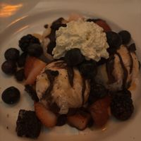 Strawberry Ice Cream with Fruitt  at Kres Chophouse in Orlando