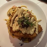 “Chicken” pasta with butternut squash Alfredo   at Kres Chophouse in Orlando