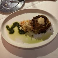 Crab cake  at Kres Chophouse in Orlando