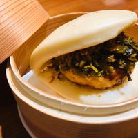 Tempeh Burger at Vegan Koya Cafe 台灣素食 in Koya