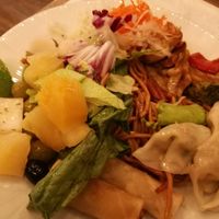 Served plate at Rosegarden Neo Asian in Malmo