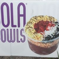 Sign at Oola Bowls - The Boardwalk in Hershey