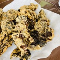 Vegan chicharon bulaklak!! Sobrang lutong, kakagigil sa sarap! at Bec and Geri's in Las Pinas