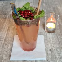 Homemade tea (but with honey) at Mana Mana Delikatladen in Essen