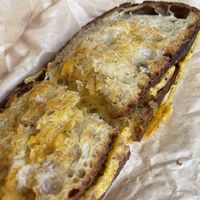 Vegan cheddar cheese melt at L'imprimerie in Brooklyn