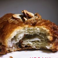 Vegan chocolate almond croissant at L'imprimerie in Brooklyn