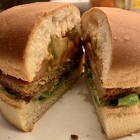 Vegan burger  #Veganuary at Al Hayek in Sin El Fil